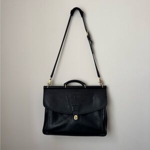 Classic Black Leather Bag Coach 5266